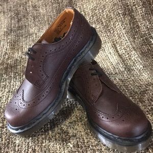 Dr. Martens Aztec Shoes in “Peat” Color Leather